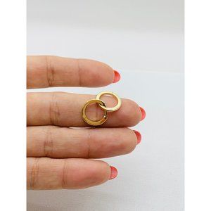 ❤️ Real 10k Gold Hoop Earrings 12mm polished men or women or girl